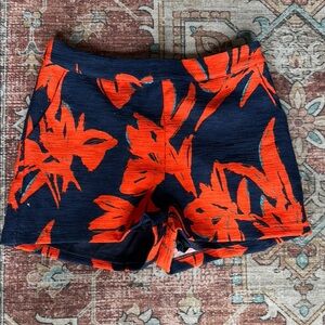 Lucy Paris High Waist Blue and Orange Shorts Size M
